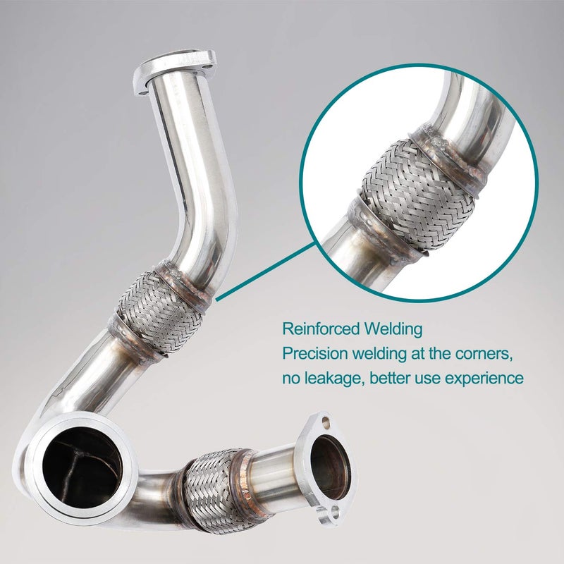 HQPASFY Turbocharger Y-Pipe Up Pipe for 2003-2007 Ford 6.0L Powerstroke Diesel Replaces# 679-011, 5C3Z6K854CA - Image 4